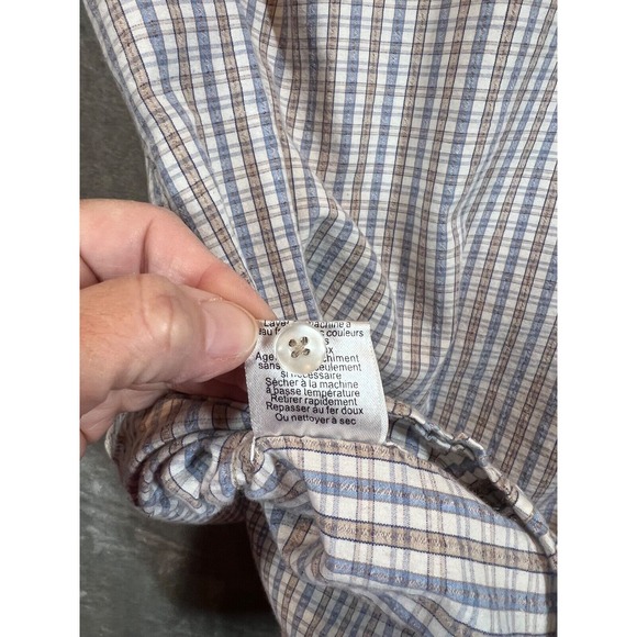 Dukes Plaid Short Sleeve Button Front Shirt Mens Large Western‎ Cowboy - Picture 10 of 10